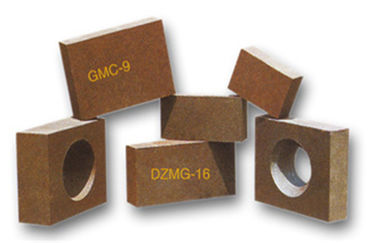 Semi - Bonded Magnesite Chrome Brick Ukuran Standar Untuk Heat Treatment Furnace